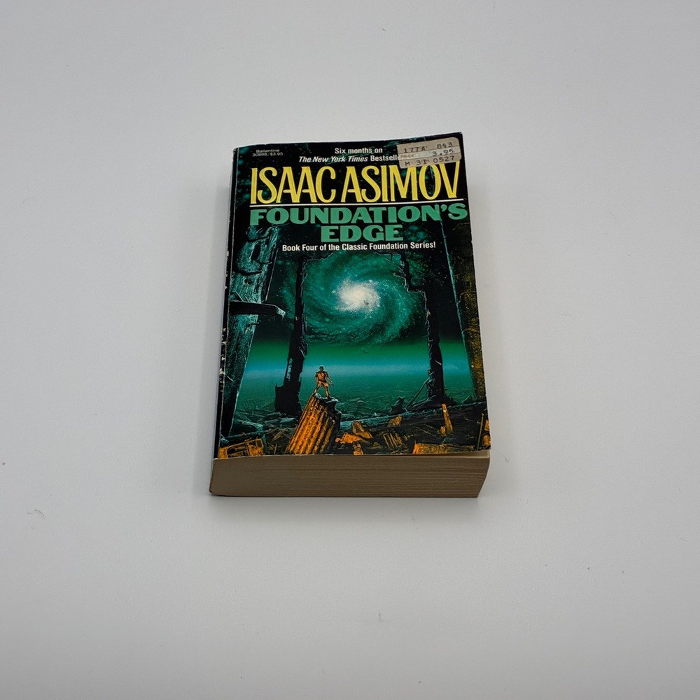 Del Rey Books Foundations Edge Isaac Asimov Black Sci-Fi Novel First Edition